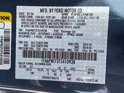 2026 Ford Mustang GT Premium Fastback