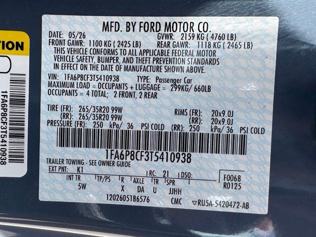 2026 Ford Mustang GT Premium Fastback