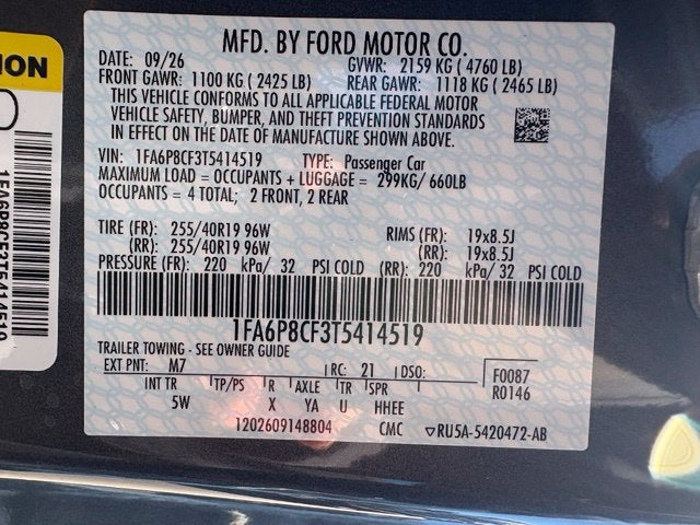 2026 Ford Mustang GT Premium Fastback