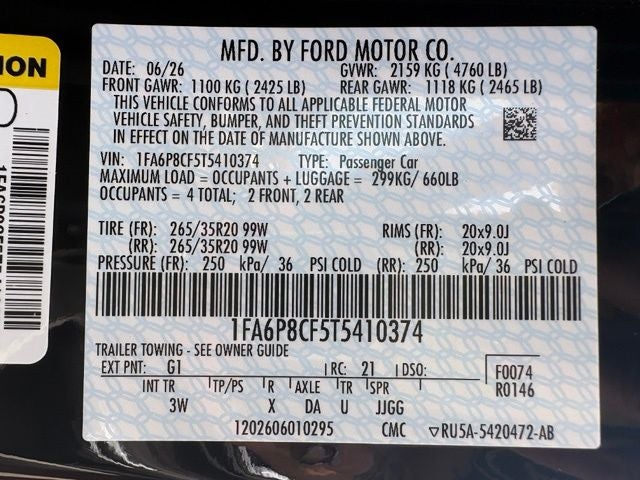 2026 Ford Mustang GT Premium Fastback