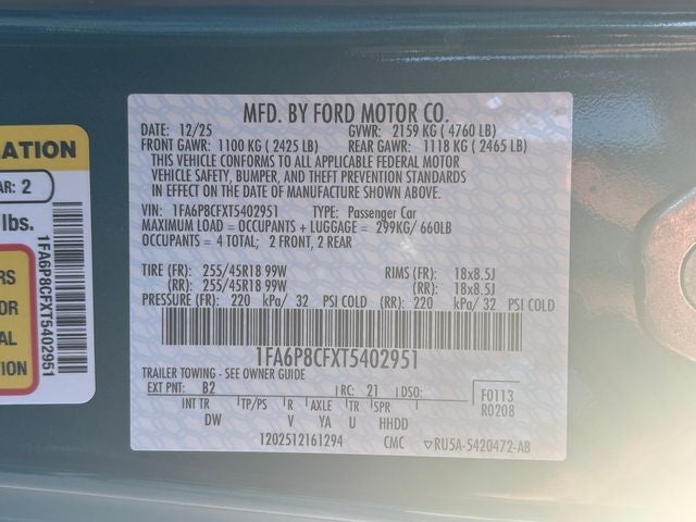 2026 Ford Mustang GT Fastback