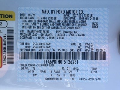 2026 Ford Mustang EcoBoost® Fastback