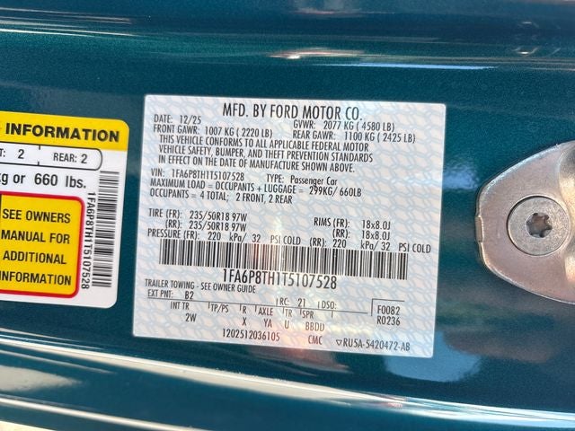 2026 Ford Mustang EcoBoost® Fastback