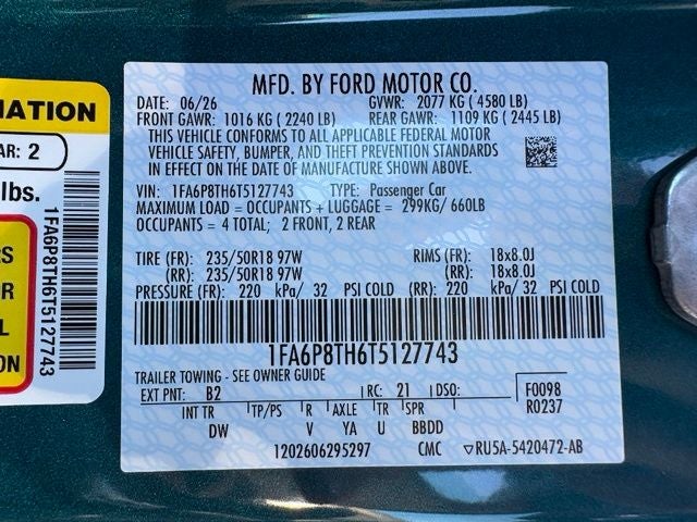 2026 Ford Mustang EcoBoost® Fastback
