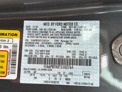 2026 Ford Mustang EcoBoost® Fastback