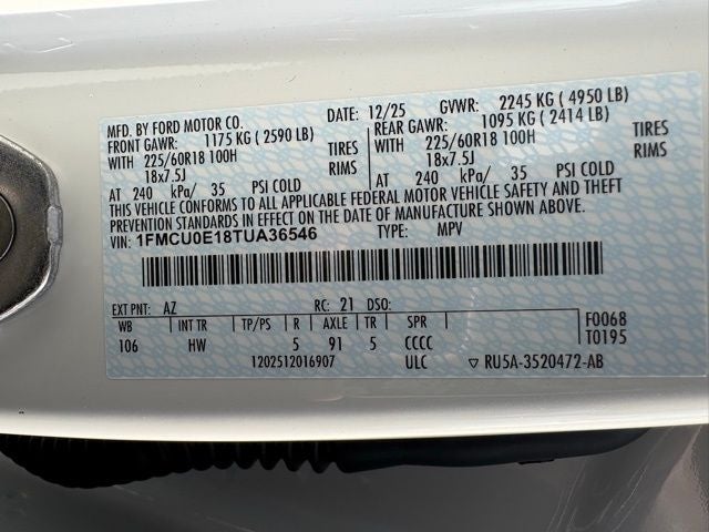 2026 Ford Escape Plug-in Hybrid