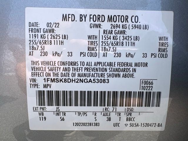 2022 Ford Explorer XLT