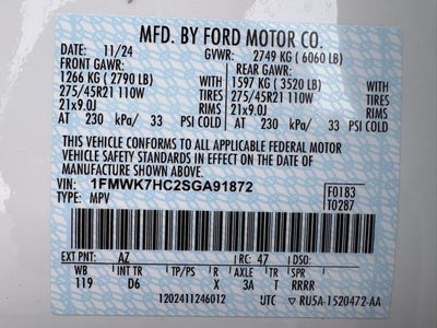 2025 Ford Explorer Platinum