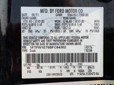 2011 Ford F-150 Lariat