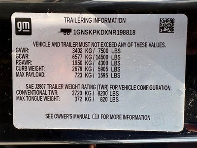 2022 Chevrolet Tahoe Z71