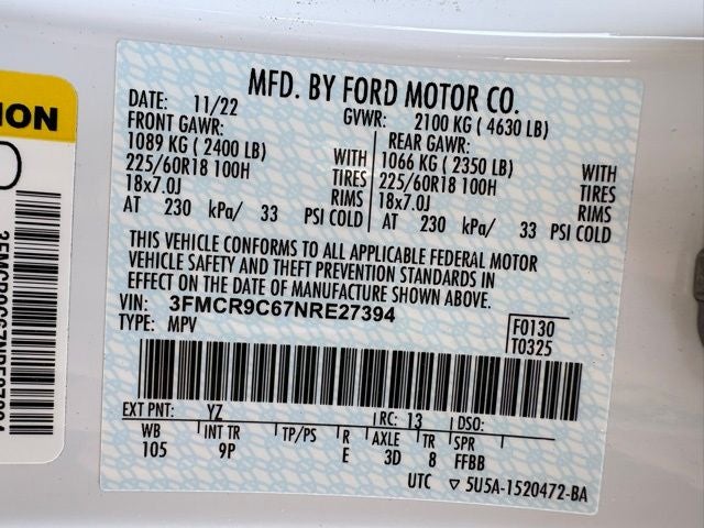 2022 Ford Bronco Sport Outer Banks