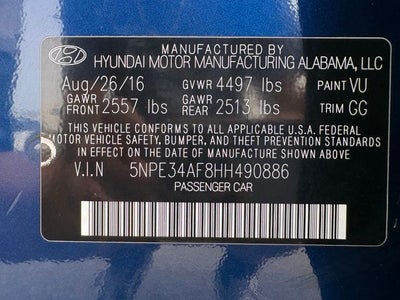 2017 Hyundai Sonata Sport