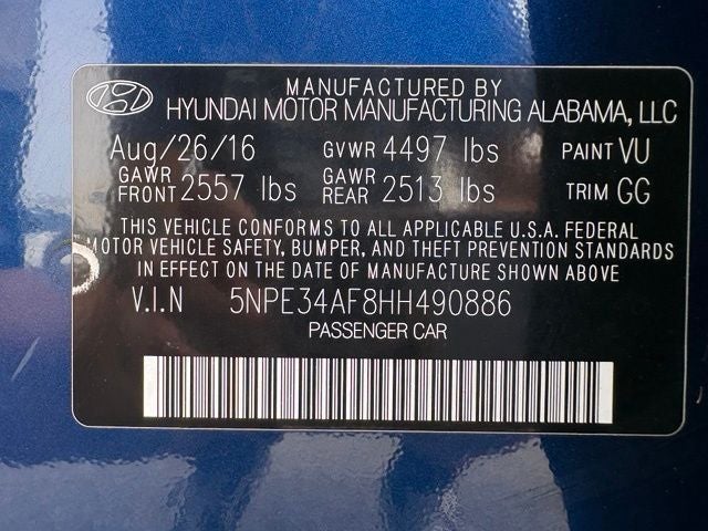 2017 Hyundai Sonata Sport