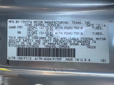 2015 Toyota Tacoma Base