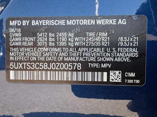 2018 BMW X3 M40i