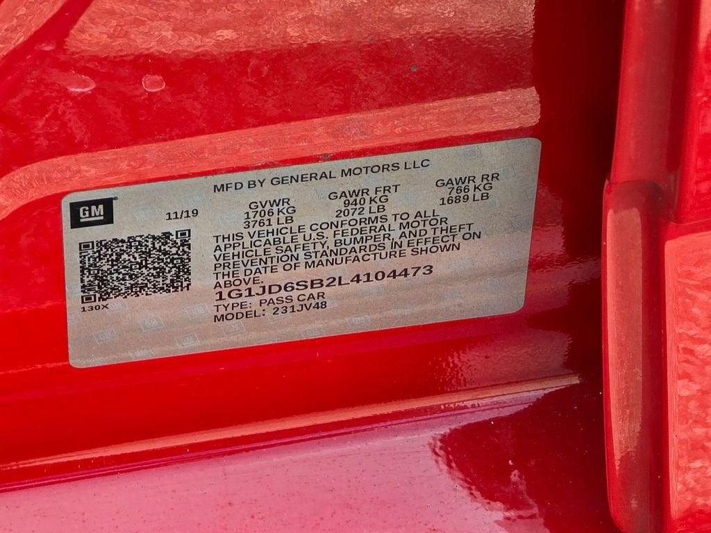 2020 Chevrolet Sonic LT