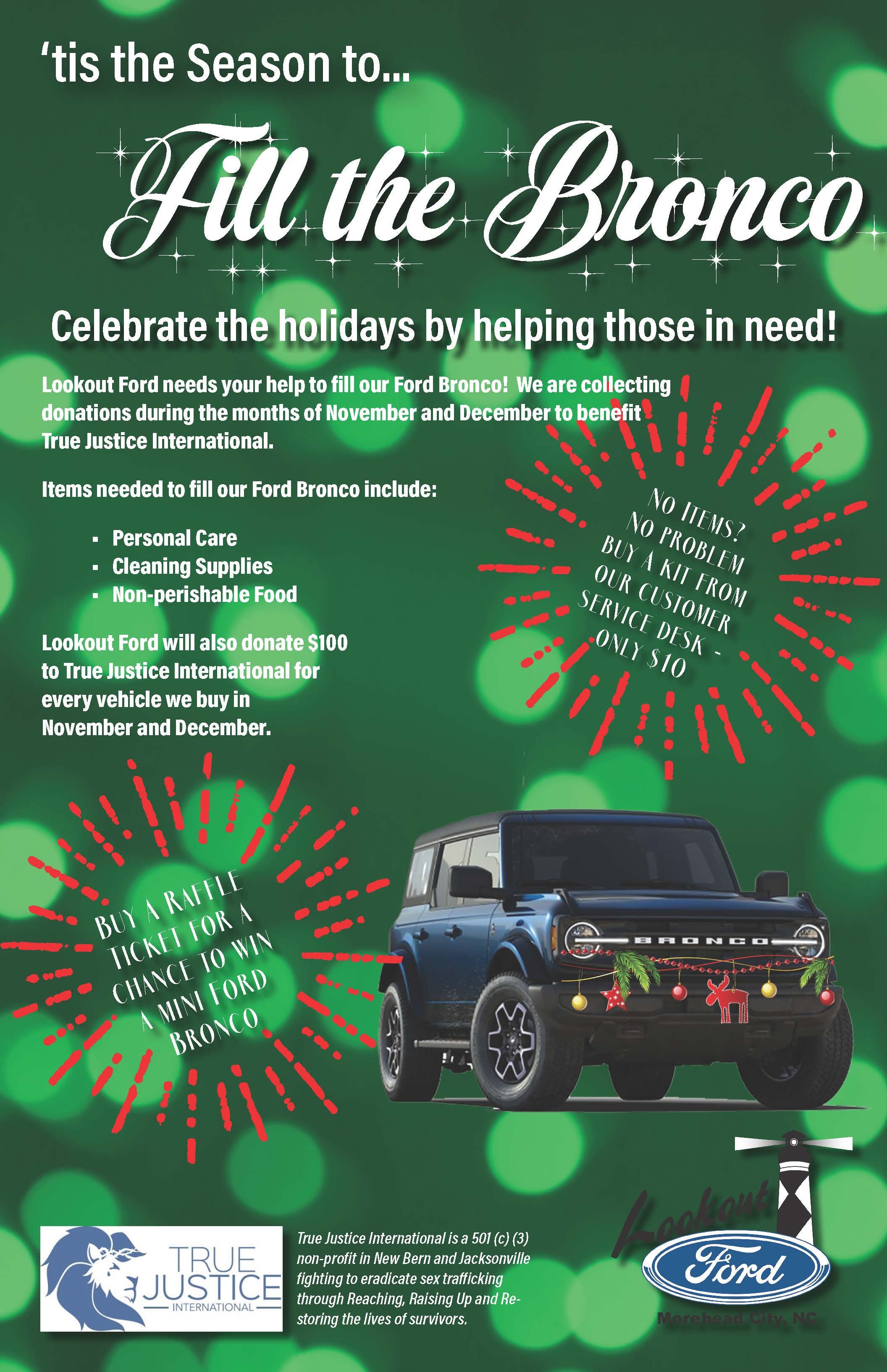 Fill the Bronco Details